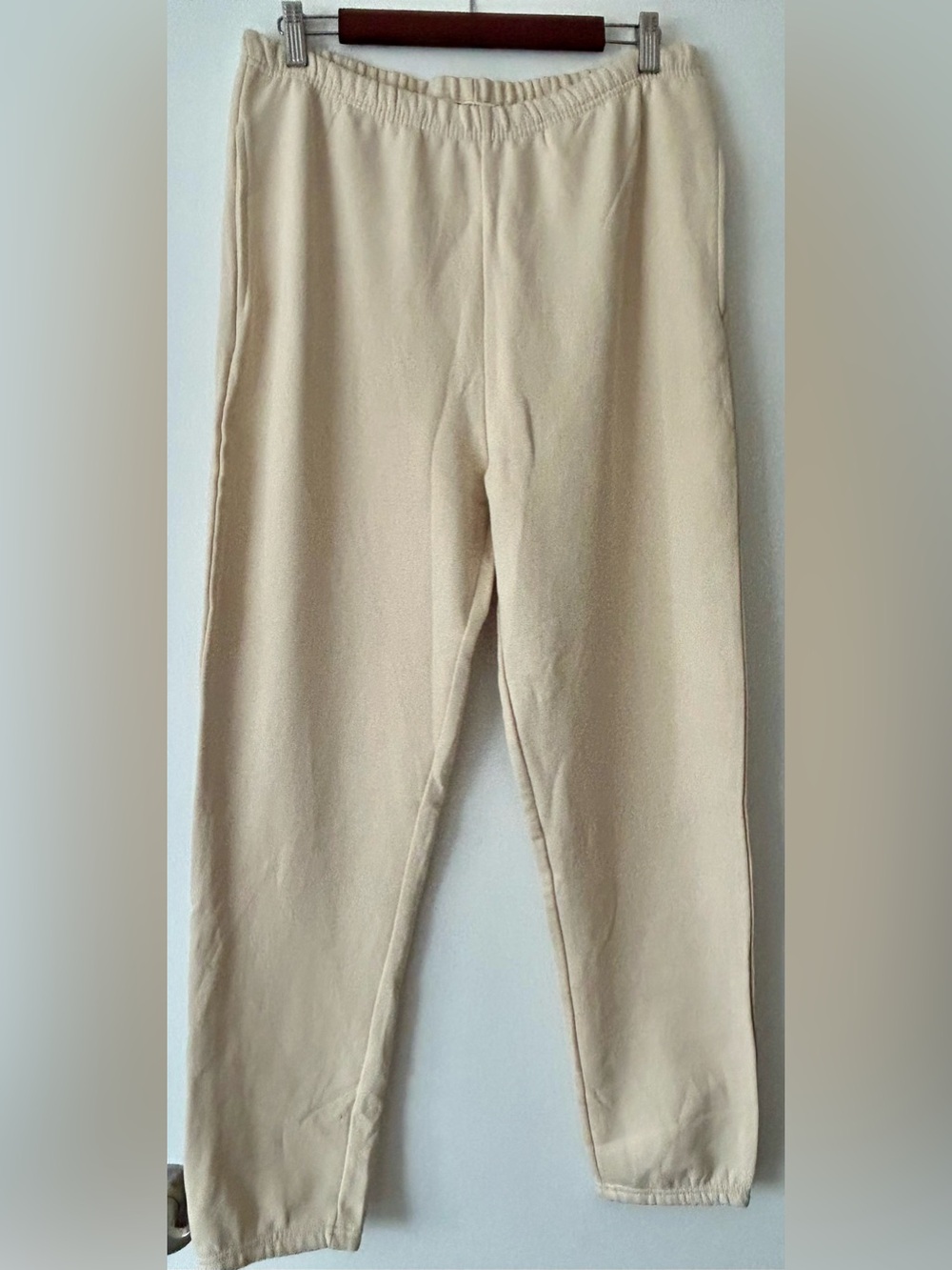 NWT- Brunette The Label 100% cotton leisure pants in French Vanilla.